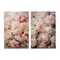 Stupell Industries Soft Pink Cabbage Roses 2 pc Canvas Wall Art Set Design by Roozbeh Bahramali